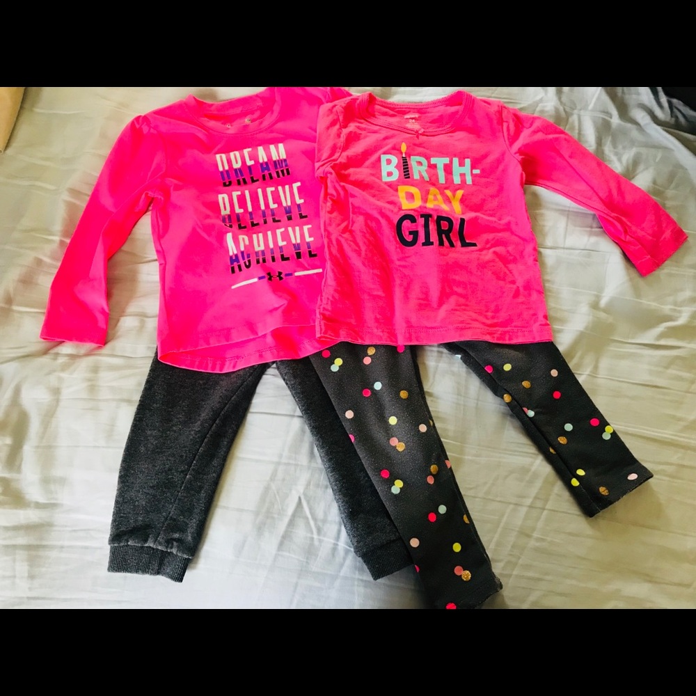 Bundle- Pant little girl pant/shirt sets